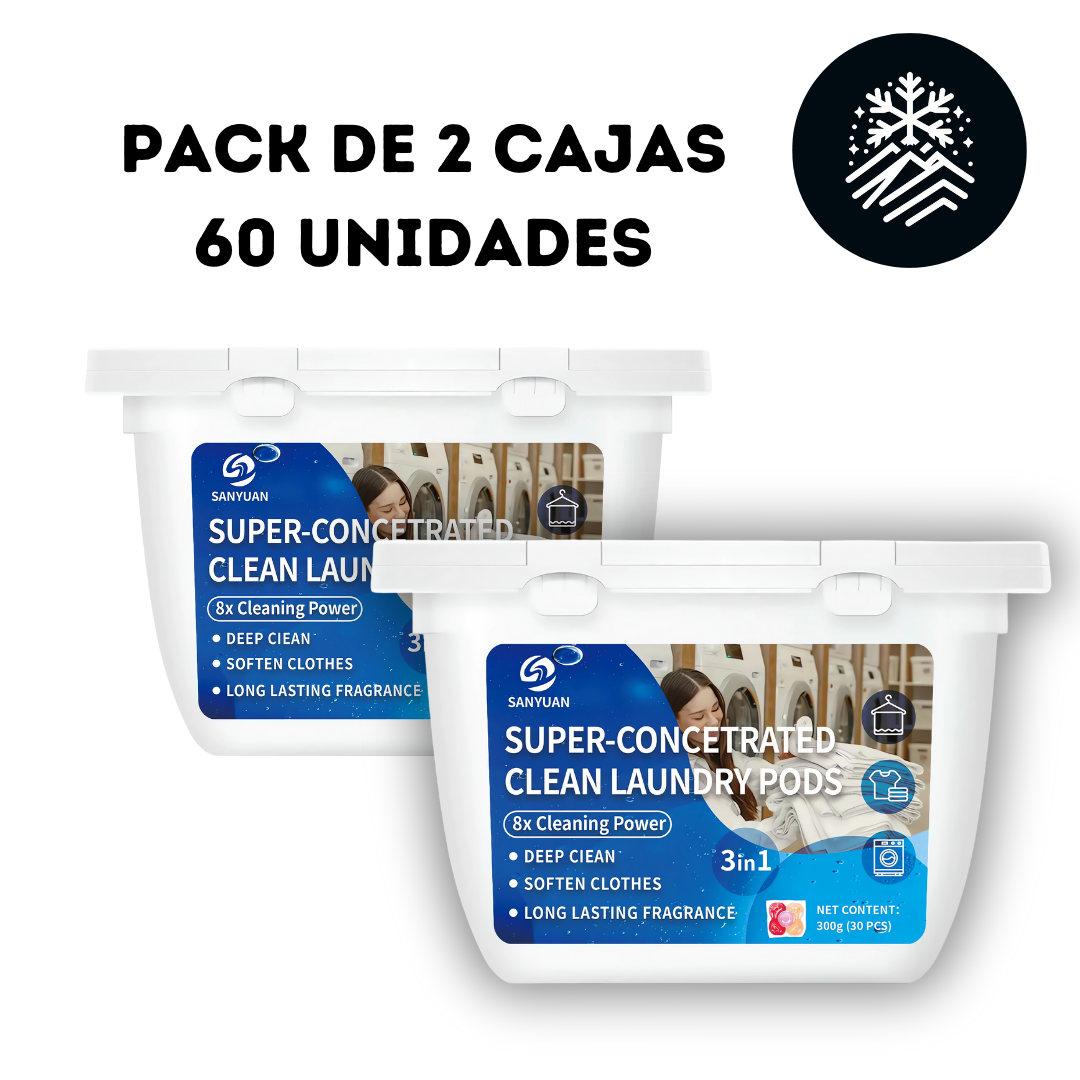 PACK CAPSULAS ECOLOGICAS DE LAVADO DE ROPA