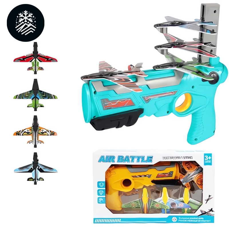 PISTOLA JUGUETE LANZADORA DE AVIONES